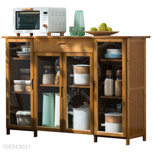 Hot sale eco-friendly bamboo kitchen cabinet multipurpose storage cabinet