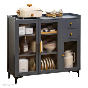 Hot selling kitchen furniture bamboo storage cabinet cooker cabinet