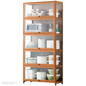 Wholesale floor standing multi-layer kitchen cabinet cabinet shelves