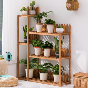 Online wholesale multi-layered plant stands potted tall plant shelf