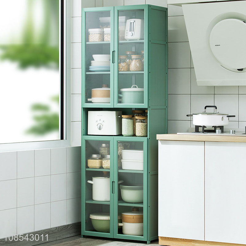 Wholesale multipurpose bamboo kitchen cabinet for dishes seasoning box
