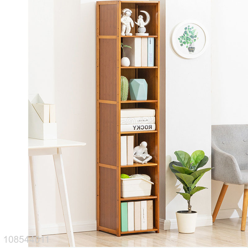 Online wholesale modern style bookshelf bamboo bookcase