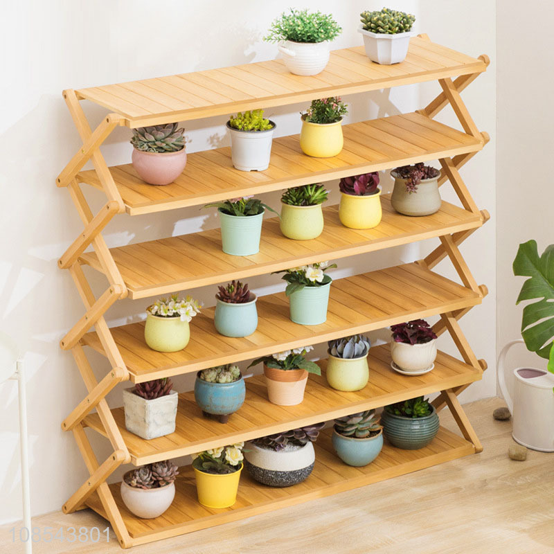 Online wholesale bamboo home decoration flower pot stand