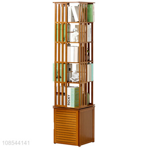 Good price rotatable storage rack bookshelf bookcase