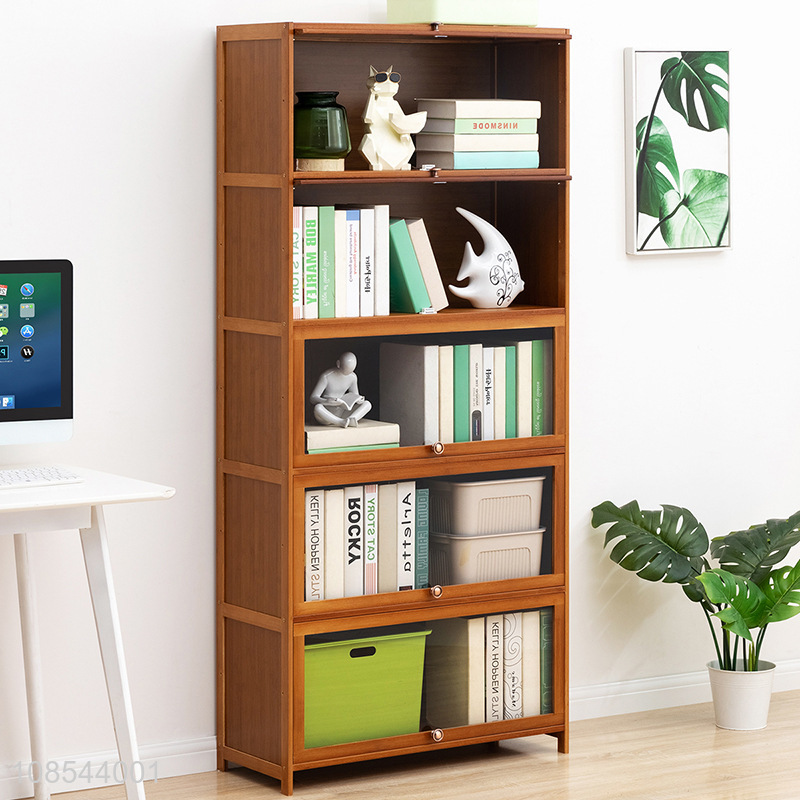 Good selling bamboo multi-layer bookshelf bookcase wholesale