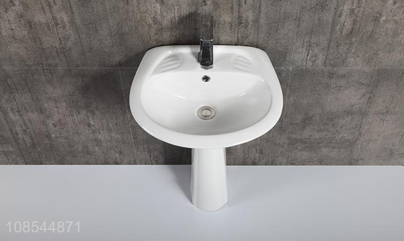 Good price superior quality ceramic handbasin bathroom pedestal sink