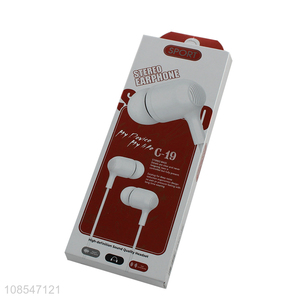 Low price 3.5mm jack wired earphones in-ear earbud headphones
