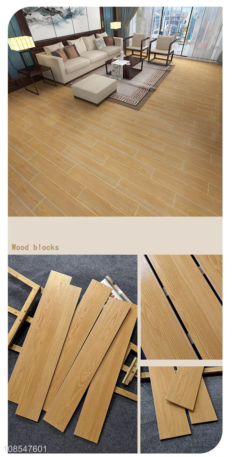 Online wholesale imitation wood grain tile living room non-slip floor tile