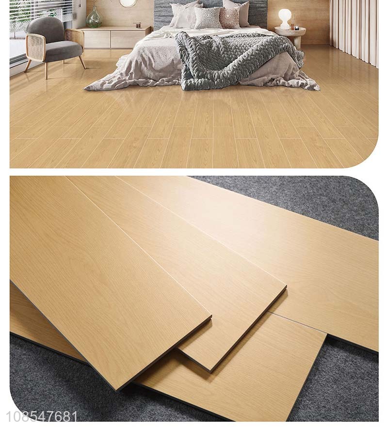Latest design glazed wood grain tile imitation solid wood floor tile