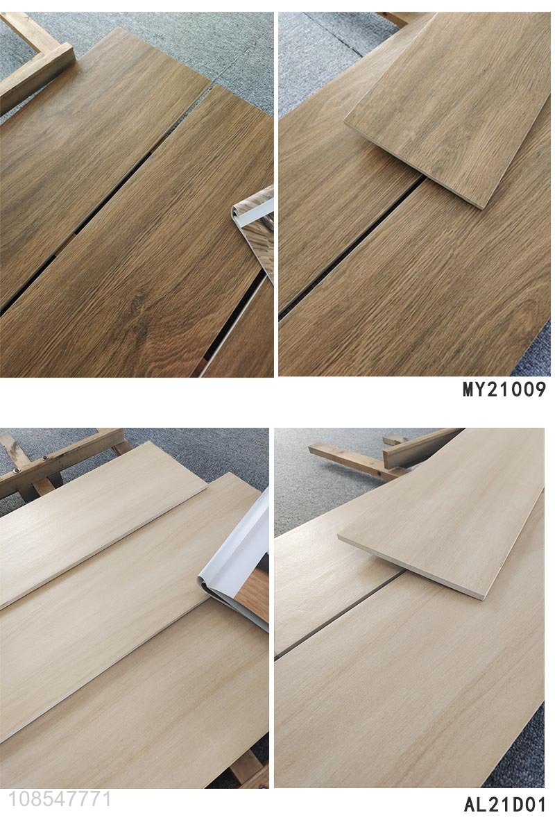 New products all-porcelain wood grain tile floor tile