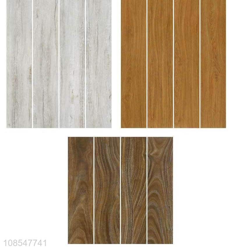 Factory supply glazed wood grain brick bathroom floor tiles