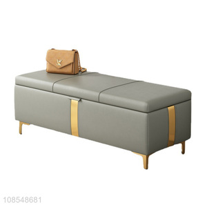 Latest products long storage bench with seating bench seat