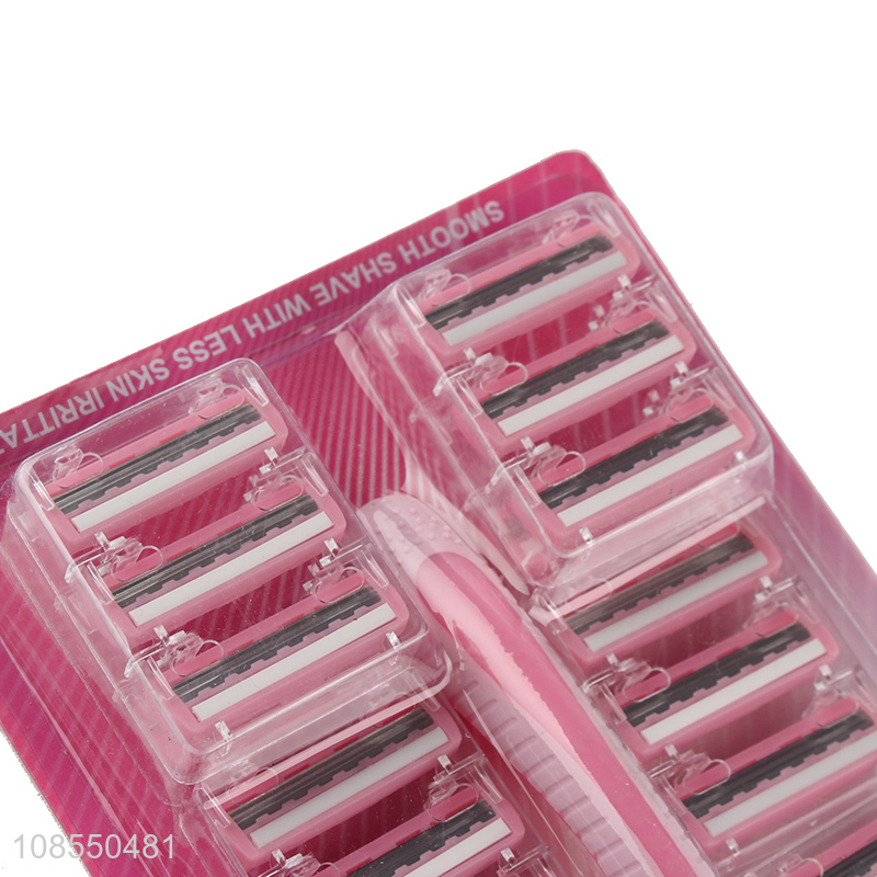 Factory direct sale disposable ladies triple blade razor