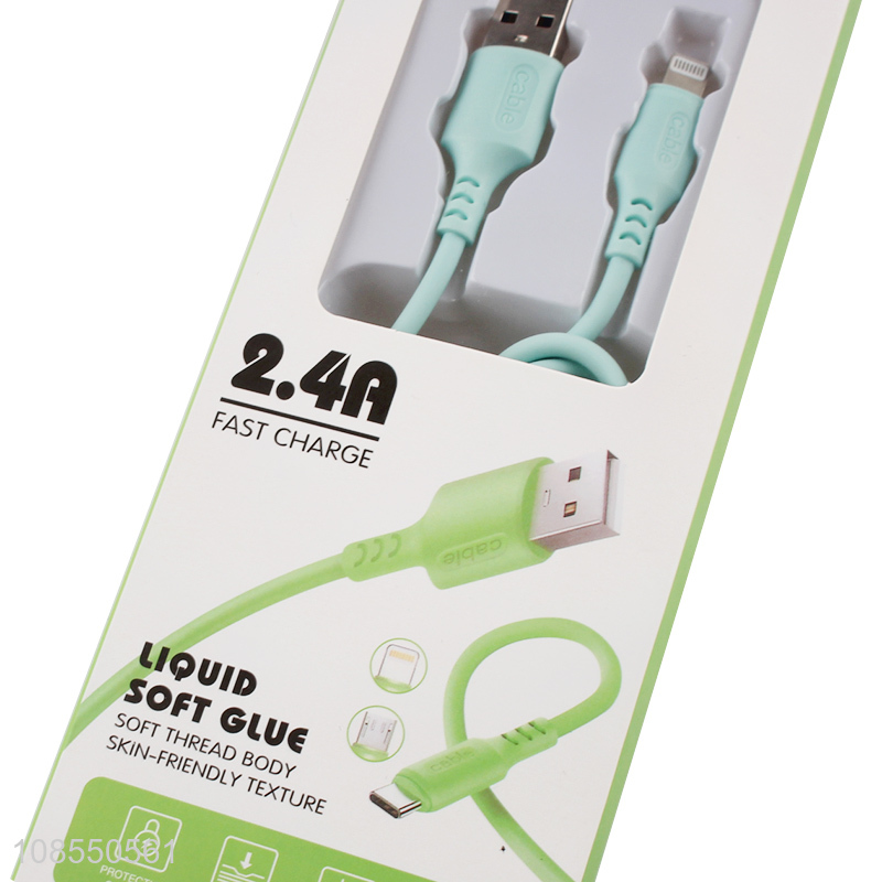 Wholesale 2.4A fast charging iPhone cable lightning cable for iPad
