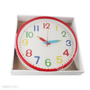 Good price creative colorful silent quartz wall clock wholesale