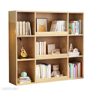 New arrival solid wood bookcase living room toy storage storage cabinet