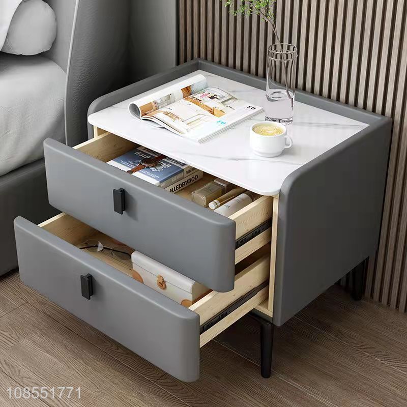 Hot items solid wood side table wooden storage cabinet for bedroom