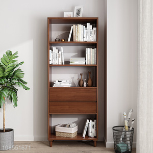 Hot sale solid wood bookcase small bookcase for household