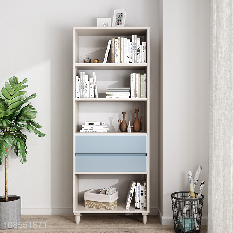 Hot sale solid wood bookcase small bookcase for household