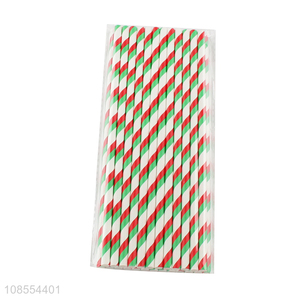 New products striped paper drinking straw for sale