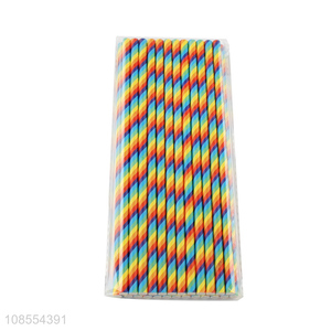 Factory supply eco-friendly party supplies paper straw