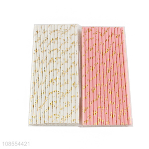 Factory wholesale multicolor paper juice straw coffee straw