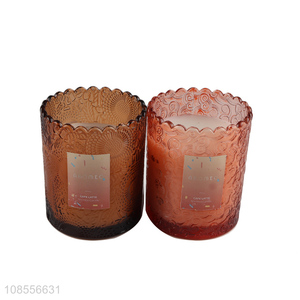 Top quality scented soy candle soy wax glass candle