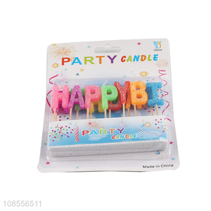 Top selling colourful happy birthday candle wholesale