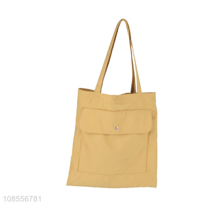 Factory price yellow girls shopping bag shoulder bag