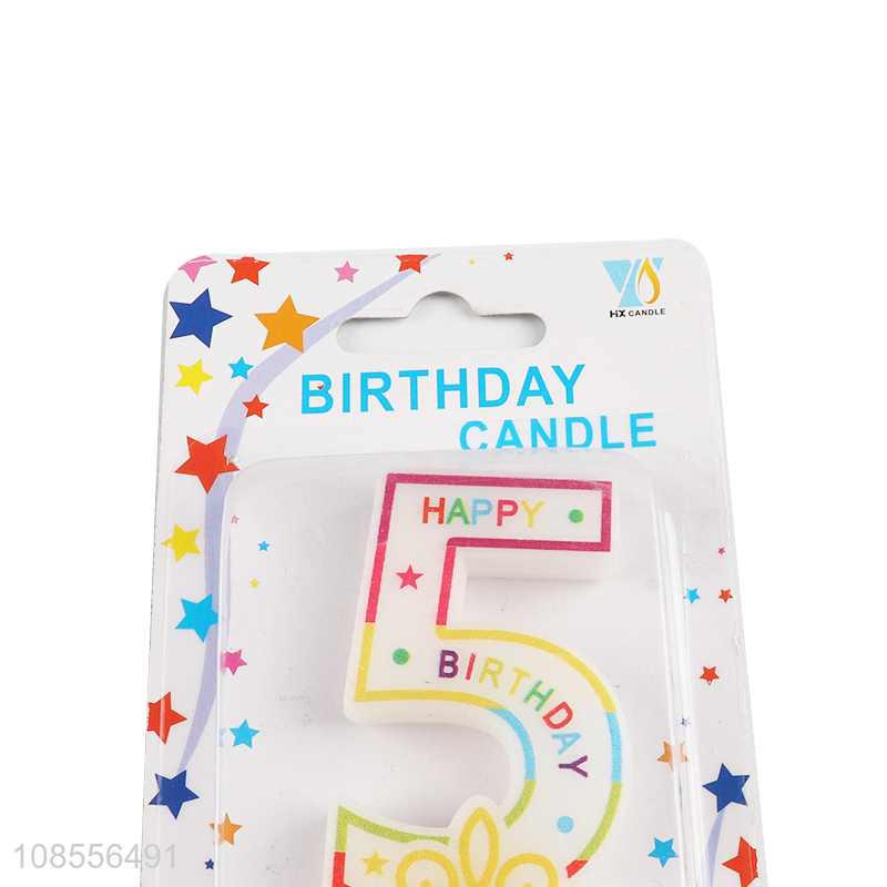 China wholesale cake decoration digital birthday candle