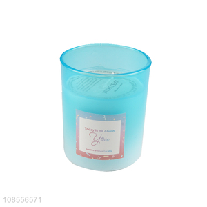Top sale home decoration glass jar scented candle