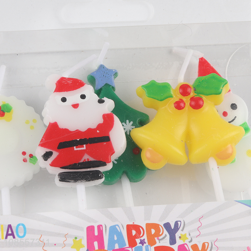 Hot selling cartoon christmas candle for decoration