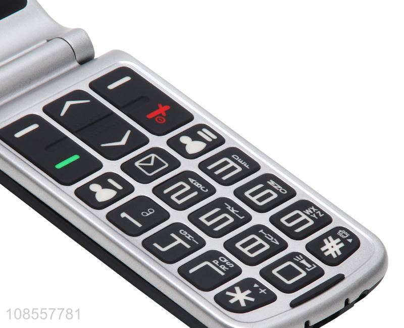 OEM ODM 2.4 inch screen dual SIM card keypad phone 4G LTE flip mobile phone