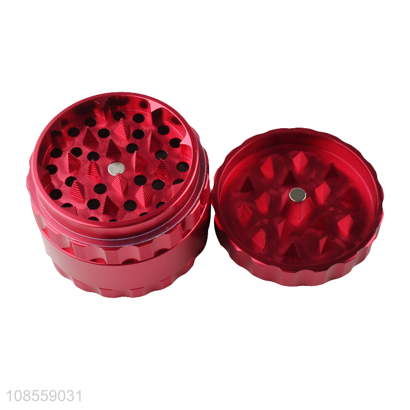 Wholesale 63mm 4 layered aluminum alloy herb tobacco grinders smoking accessories