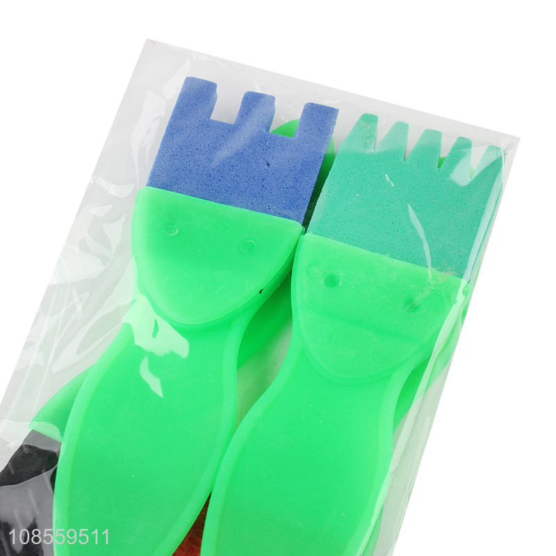 Good quality kids painting tool sponge painting brush set