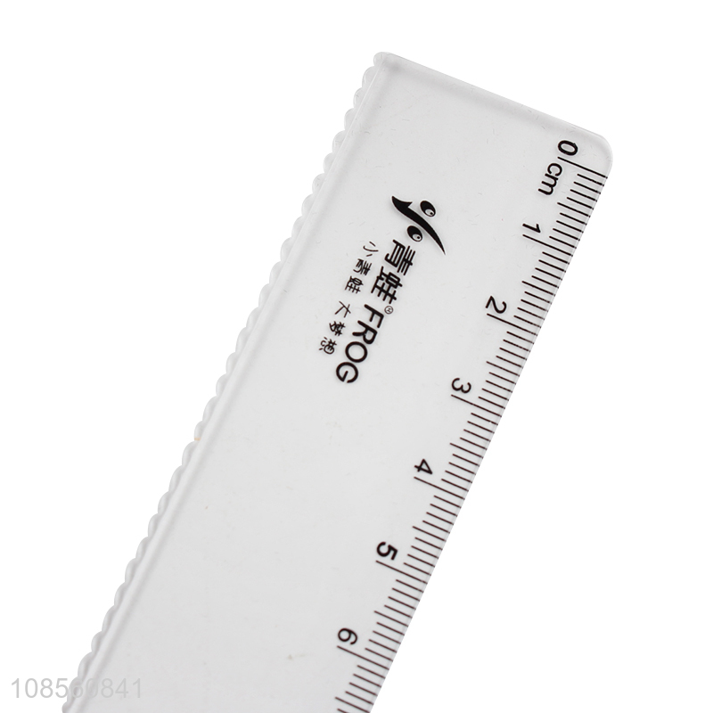 Wholesale 4-piece set plastic math ruler set includes protractor