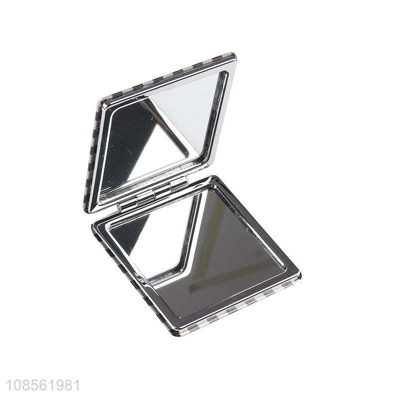 Hot selling square folding cosmetic mirror travel makeup mirror