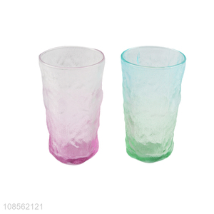 New product gradient color glass drinking cup glass wine cup