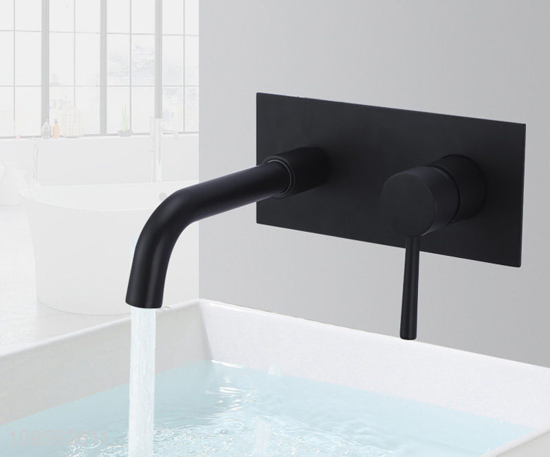 Factory wholesale hot and cold mixed water matte bathroom faucet