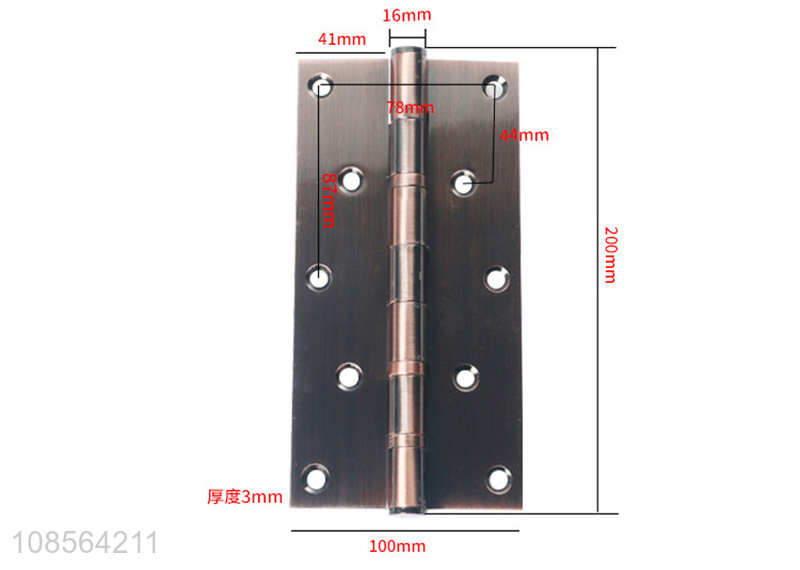 Wholesale 8 inch 201 stainless steel door hinges mute bearing hinge