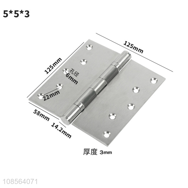 Wholesale 4.5 5 inch 201 stainless steel widened square door hinges