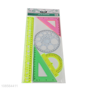 Latest products school office ruler set for math tools