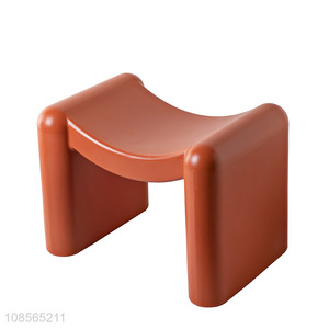 China imports household small plastic curved shoe changing stool
