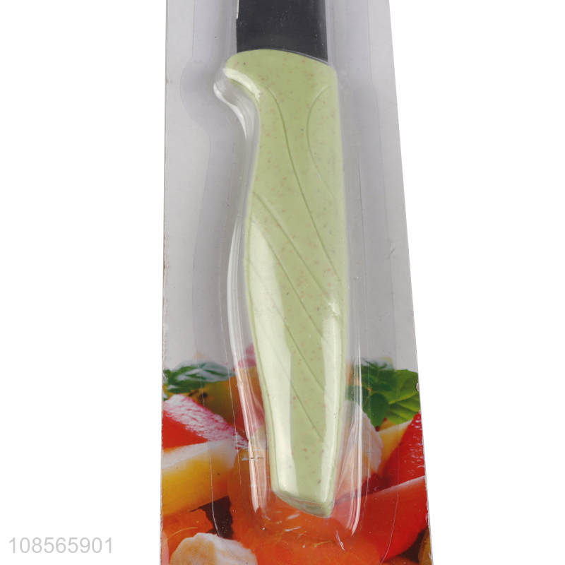 Hot selling stainless steel fruit paring knife with anti-slip handle