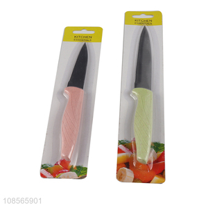 Hot selling stainless steel fruit paring knife with anti-slip handle