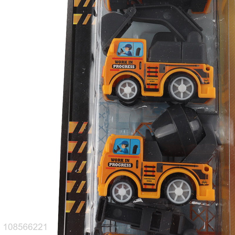 Online wholesale pull-back city engineering truck toy