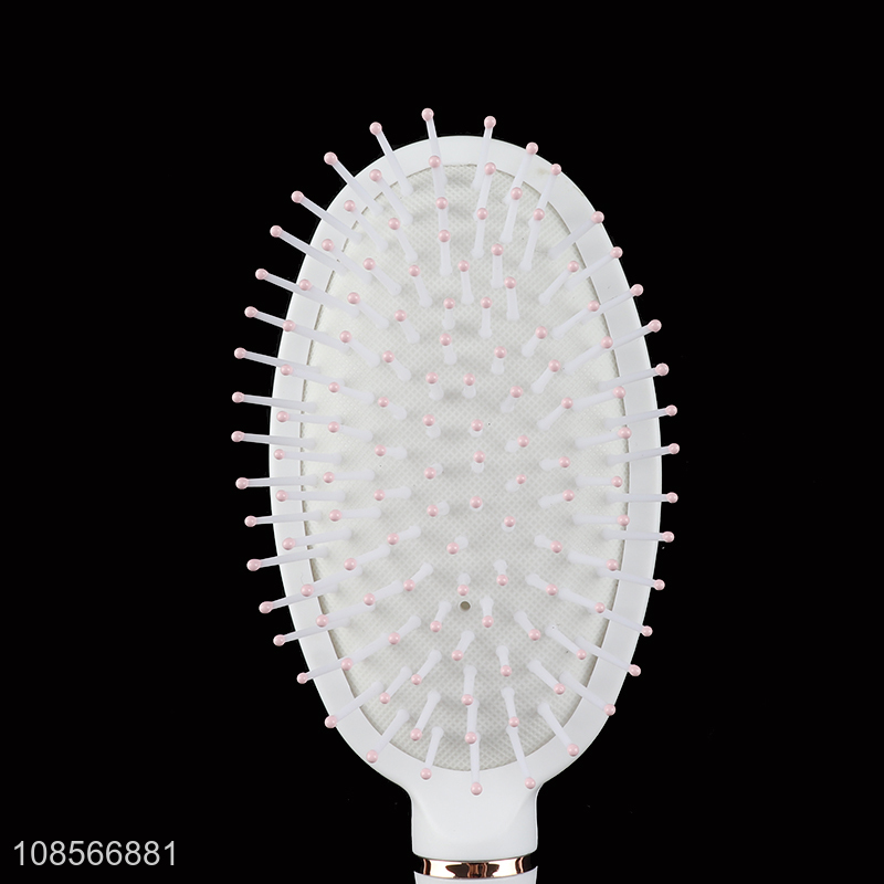 Factory supply white plastic massage hair comb for sale