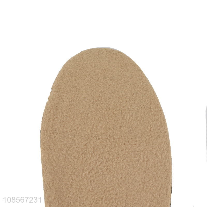 Wholesale coral fleece insoles sweat absorbing sneaker insoles