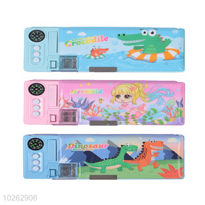 Competitive Price Cartoon Design Iron Pencil Box for Student