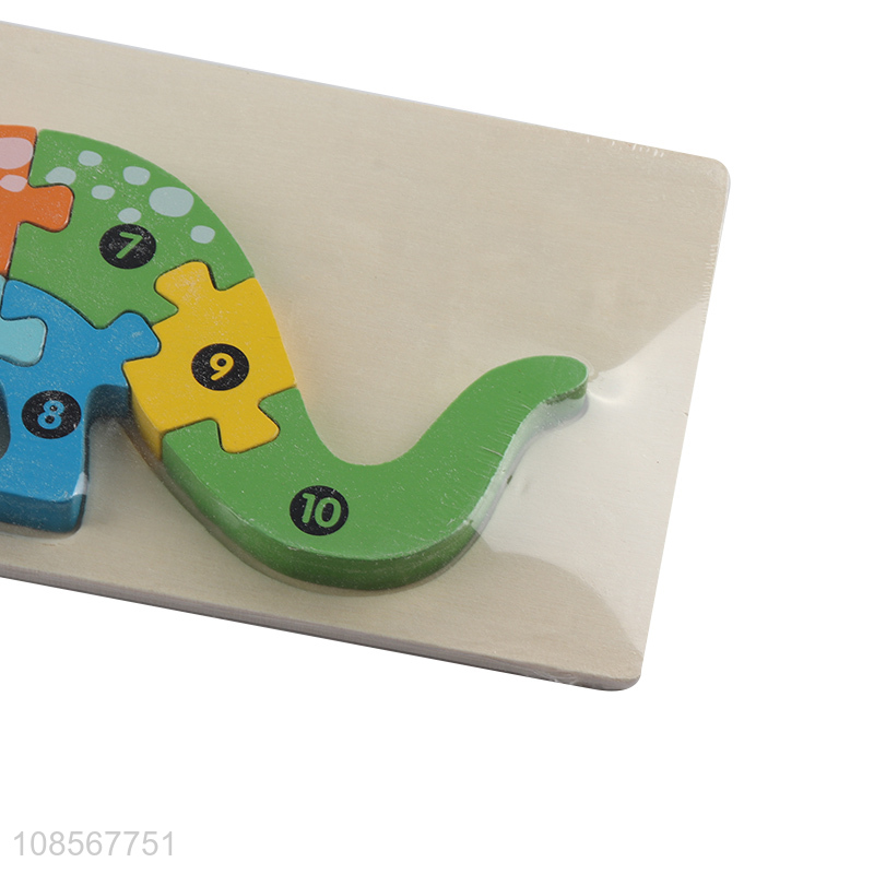 Wholesale animal jigsaw puzzle wooden dinosaur puzzle